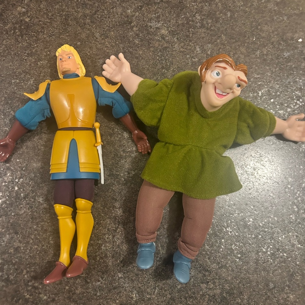 Disney's Hunchback of Notre Dame Quasimodo and Captain Phoebus 10" Burger King